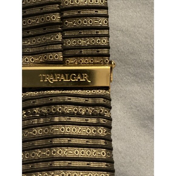 Vintage Trafalgar Silk & Leather Y2K 2000 Braces Suspenders Adjustable‎ Size - Picture 9 of 13